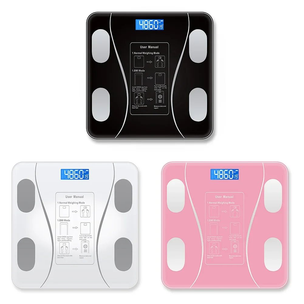 Bathroom USE Healthy Smart Electronic ​Weight scale Smart Health Solid Color Household Precision Weight Measurement LED Digital