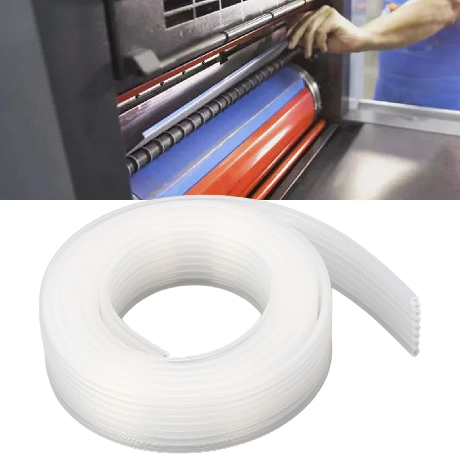 Cartuccia per stampante UV da 1,5 m a 8 file Tubo di inchiostro flessibile Tubo di inchiostro traslucido di ricambio per accessori per stampante