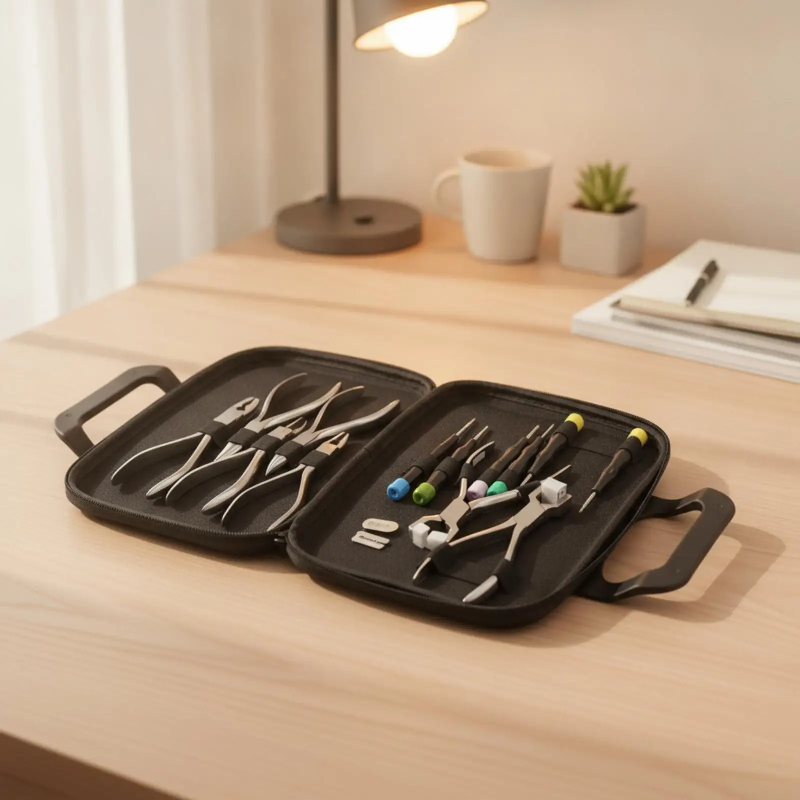 Portable Eyeglass Frame Adjuster Set Metal Pliers for Optical Workshop Home Maintenance Tools