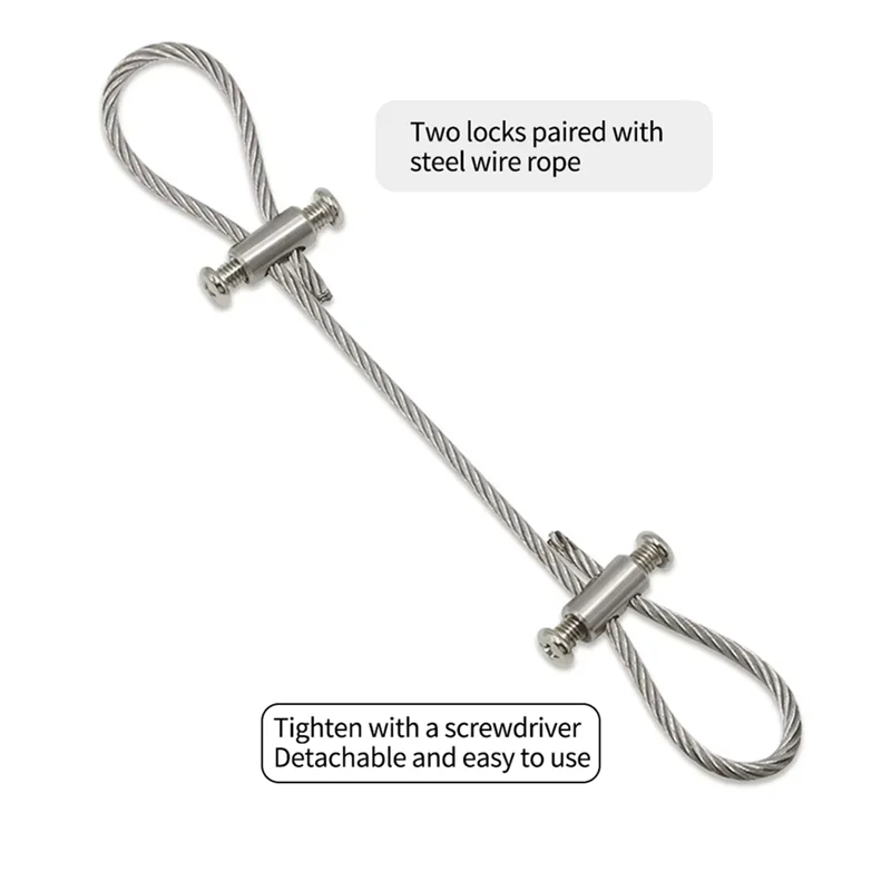 

ABRO-20 шт. для 2/3 мм регулируемый зажим для троса с двойным отверстием, кабельный зажим, зажимы для шкафчика с резьбой, крепежные винты, аксессуары для оборудования