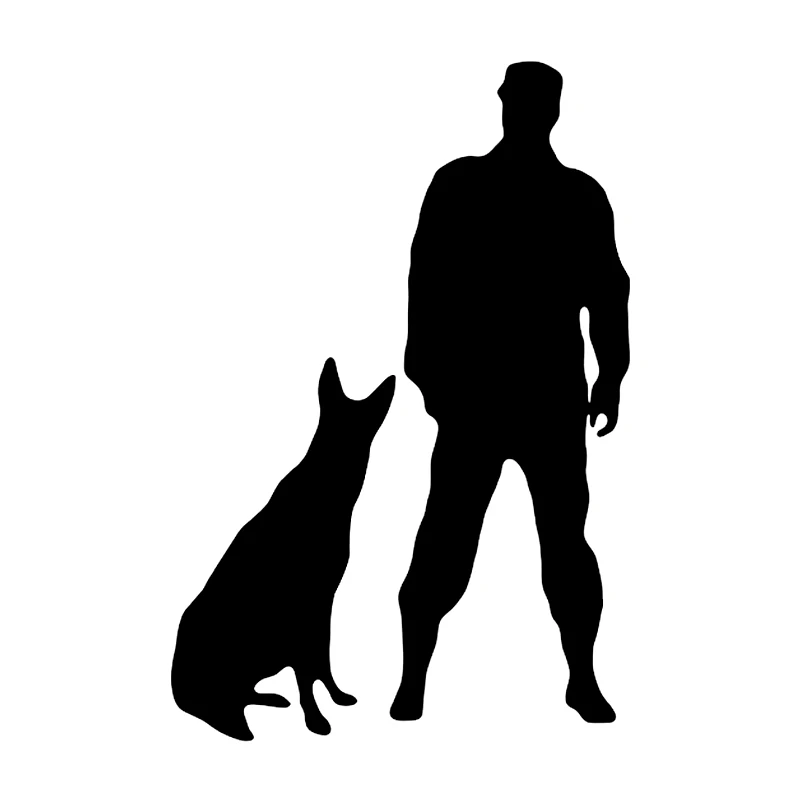 15x22 cm Die-Cut Vinyl Decal K9 Police Dog German Shepherd Car Sticker Waterproof Auto Decors For Bumper Rear Window 21303#