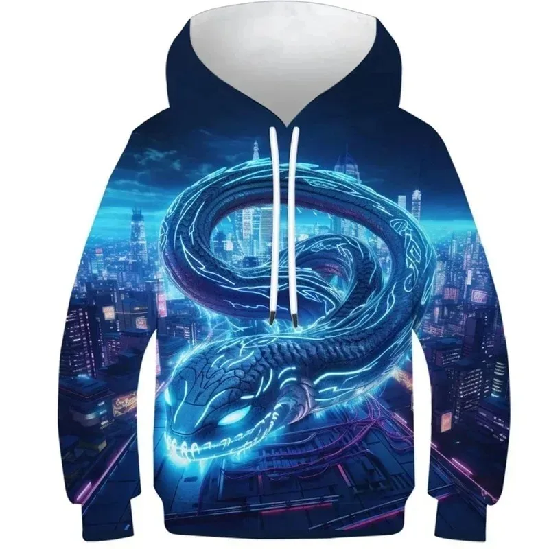 2025 موضة السنة الجديدة نمط الرجال هوديي الغيتار كوي ثلاثية الأبعاد ملابس منقوشة بكم طويل هوديي غير رسمي الشارع علوي فضفاض Sportear #6