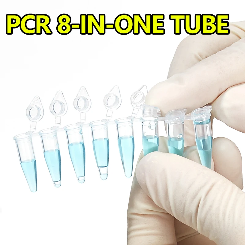 

Centrifuge tube PCR8 tube Flat cap/connected cap 0.1ml0.2ml0.5ml 12-row PCR plate 96-well High temperature resistance