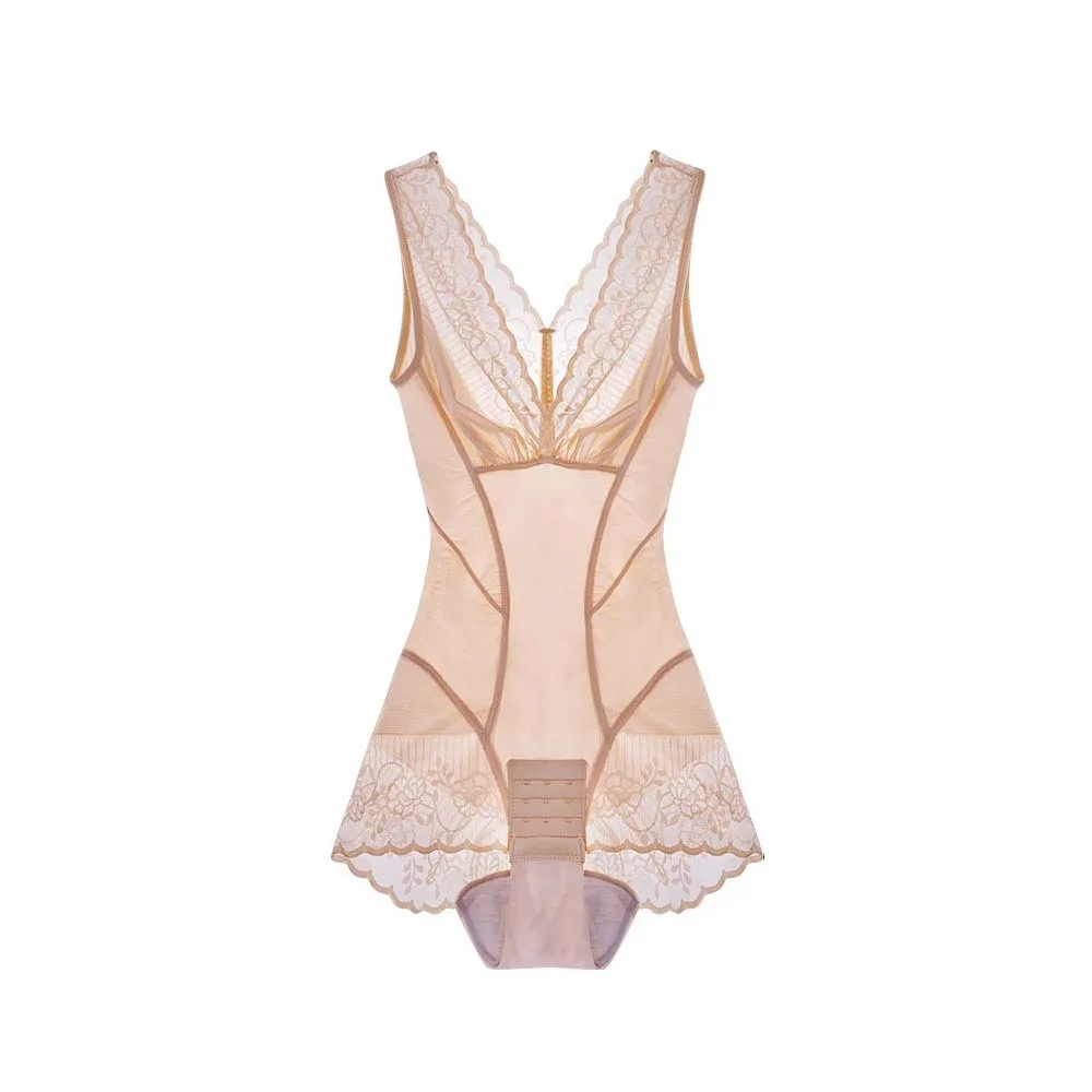 

Fashion Lace Flower Slimming Bodysuit Shaper Shapewear Seamless Body Shaping Underwear Thin Lingerie Postpartum Panties Lady