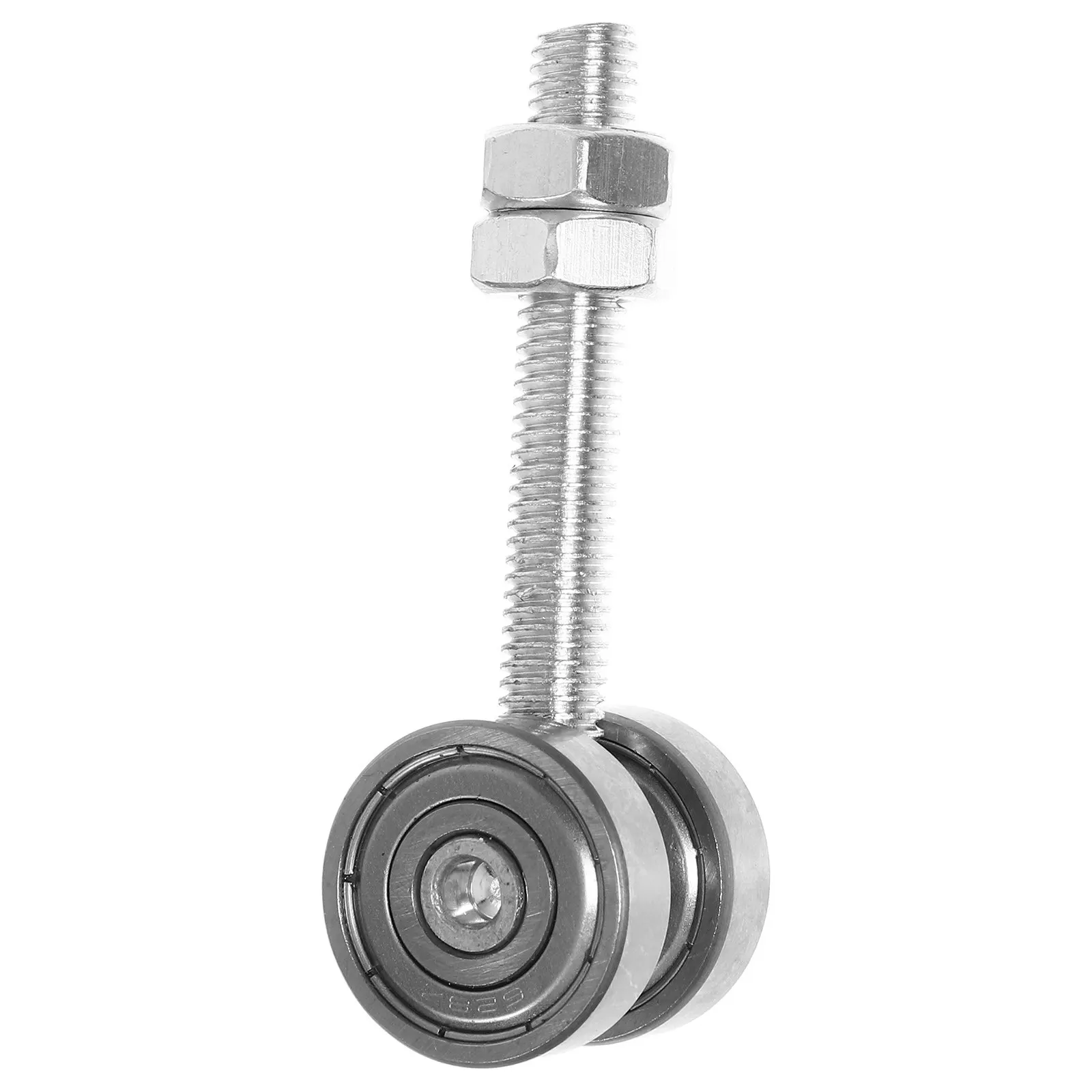 2 Wheel Trolley Assembly Heavy Duty Sliding Door Roller Double Bearings C30 Screw Hole 50KG Capacity Steel Material Wear