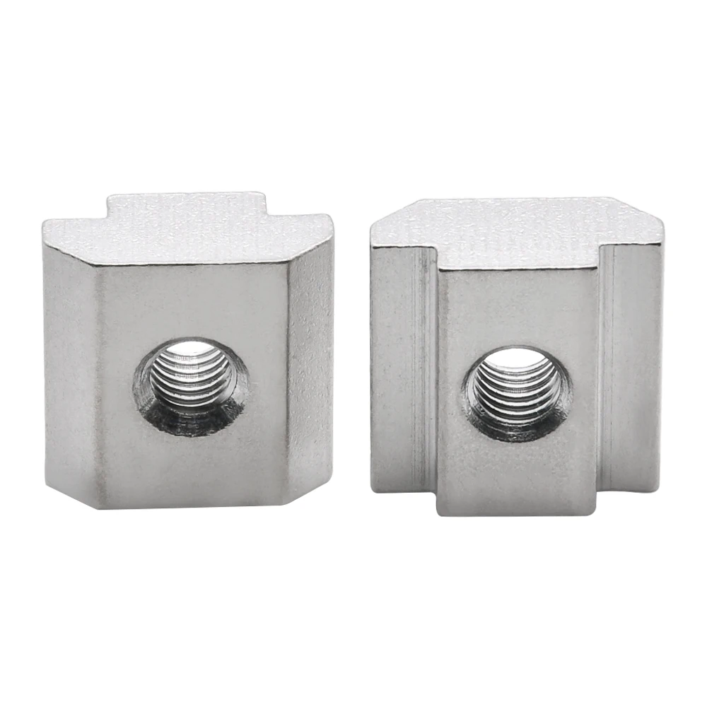 1Pc Self-Aligning Channel T-Nut for 4040 Aluminum Profile Frame Assembly, Slide-In Drop-In Slot Nut, M4–M10
