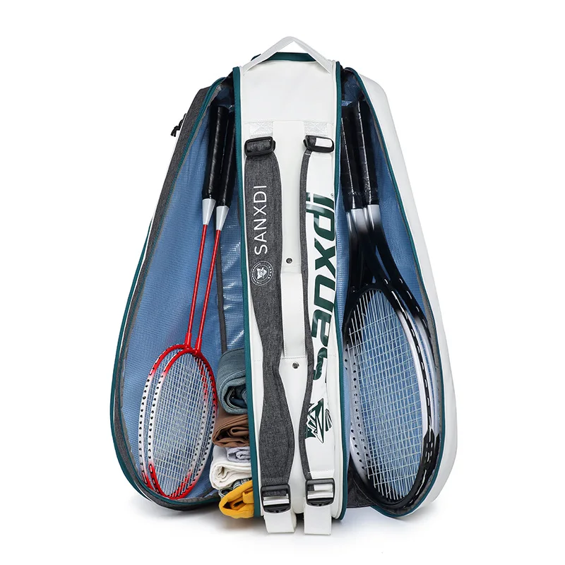 Professional 6pack Tennis Racquet Backpack SANXDI Large Capacity Badminton Squash Tennis Racket Bag Unisex Tenis Court Sport Bag