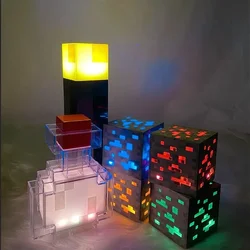 Carregamento USB Brownstone LED Light, Abajur, Decoração do quarto, Presente de aniversário das crianças, Brinquedo, Decoração do quarto, MC Lâmpada