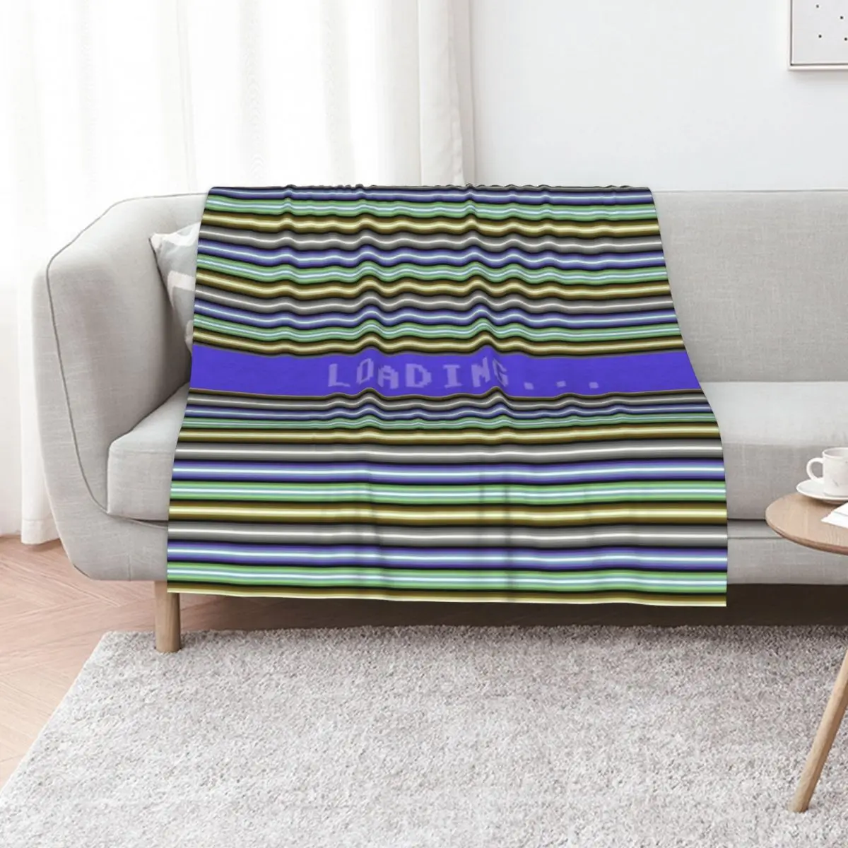 Commodore 64 Raster Bars Throw Blanket for babies Summer Beddings Single Flannel Fabric funny gift Hairys Blankets