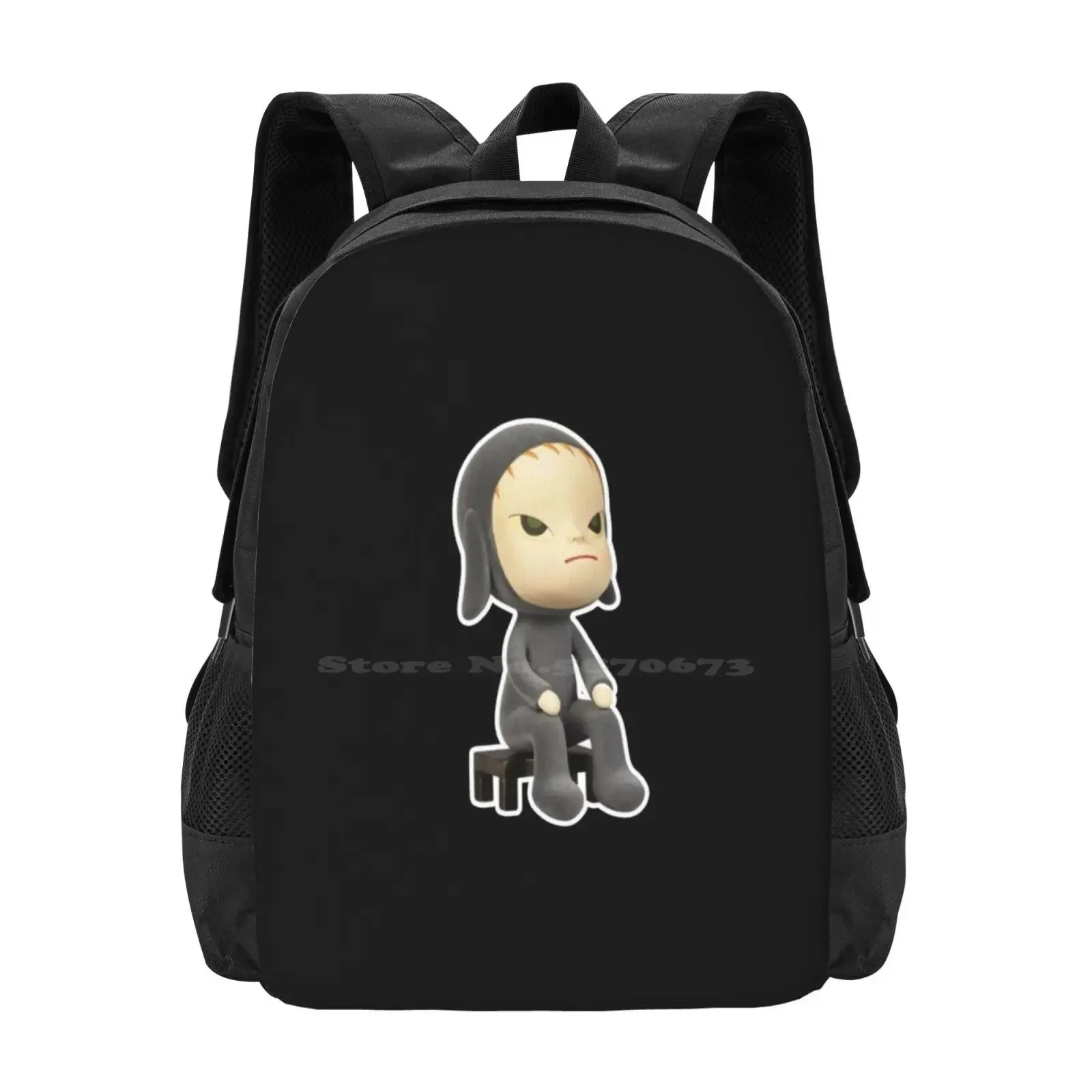 

Yoshimoto Nara Pattern Design Bag Student's Backpack Lacma Nara Lacma Yoshitomo Nara Nara Artist Nara Yoshimoto Oh My God I