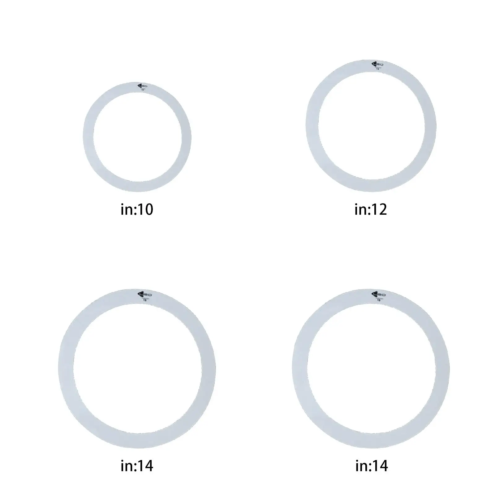 Anelli muti per tamburo smorzante da 4 pezzi, facili da usare, accessori pratici Parti per batteria Robusti silenziatori per batteria professionali