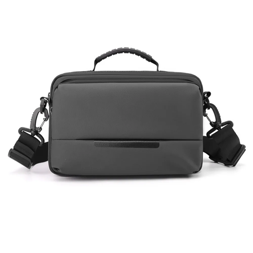 

Waterproof Man Crossbody Bag Large Capacity with Handle Shoulder Nylon Bag Multi-Pockets Multi-functional Business Chest Bag