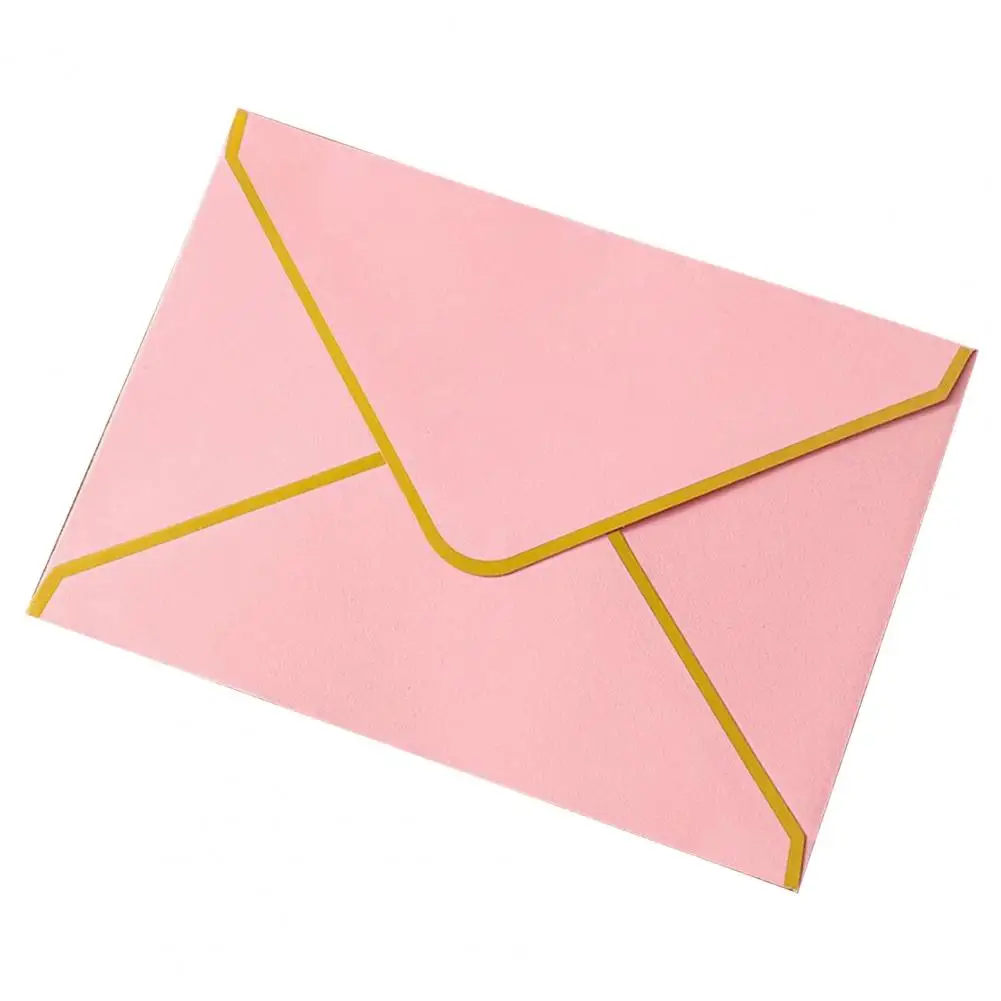 Конверты с водяным клеем Элегантные конверты из золотой фольги Элегантные конверты для горячего тиснения с заготовками в виде золотой каймы для приветствия