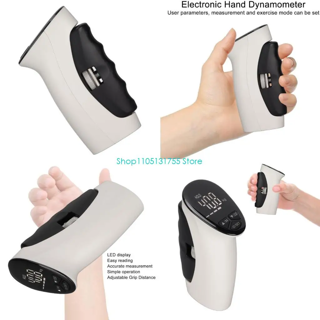 

Accuracy Grip Strengthener With Backlit Display Modifiable Handle Spacing For Home Fitness Otherwise Mobile Training