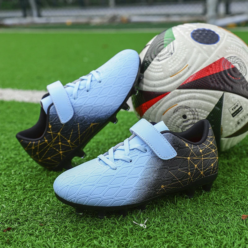 

Новые детские футбольные бутсы, сверхлегкие удобные кроссовки для мальчиков TF FG, профессиональные футбольные кроссовки для матчей, нескользящая спортивная обувь унисекс