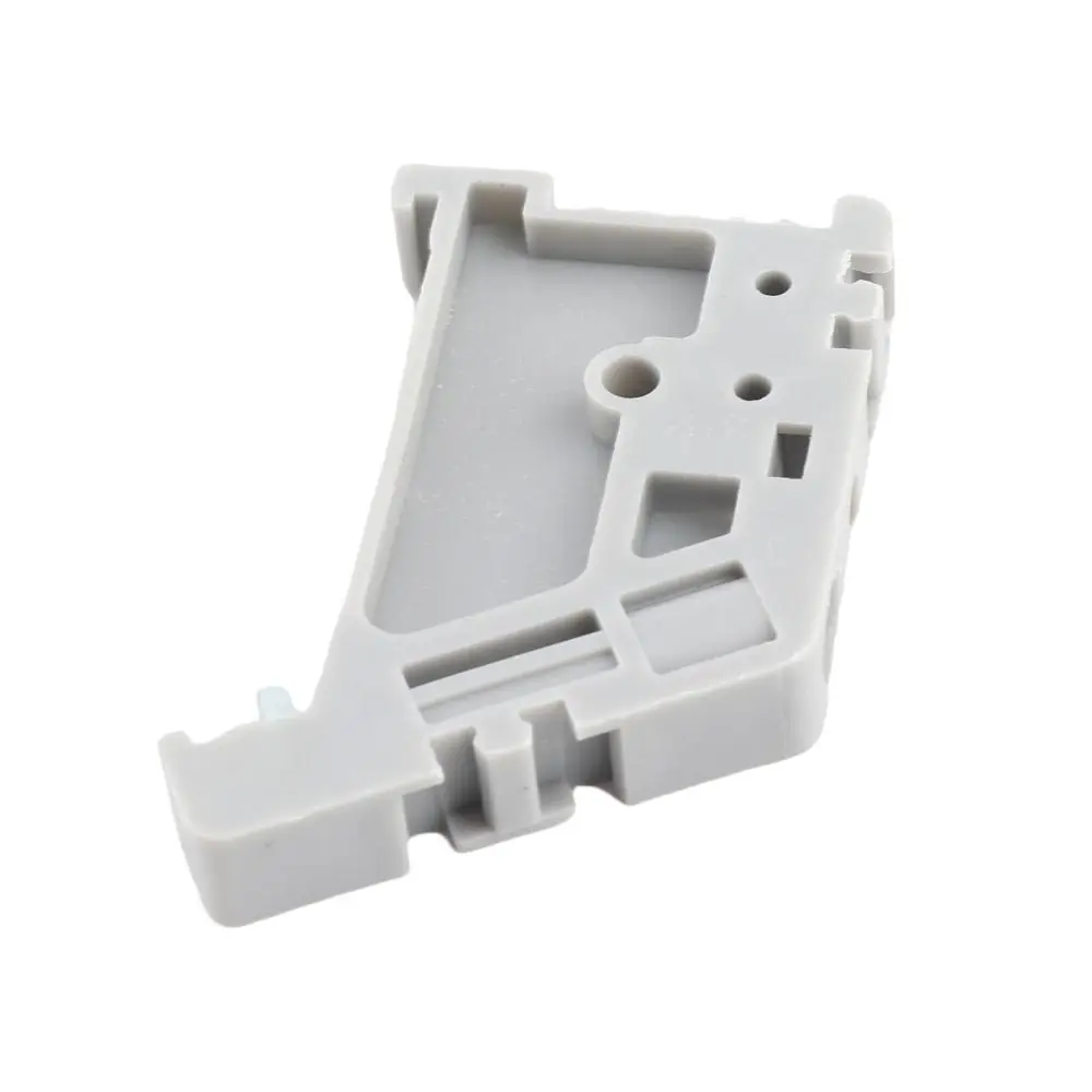 50pcs Fixing 35mm Width End Stopper Screw Type Grey DIN Rail Clamp End Bracket for DIN Rail Terminal Blocks