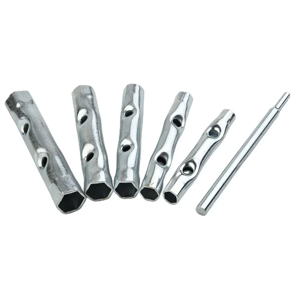 6PC 8-17mm Metrische Rohr Box Wrench Sets Rohr Hohl Steckschlüssel Filter Schlüssel Für Automotive Reparatur Sanitär wartung