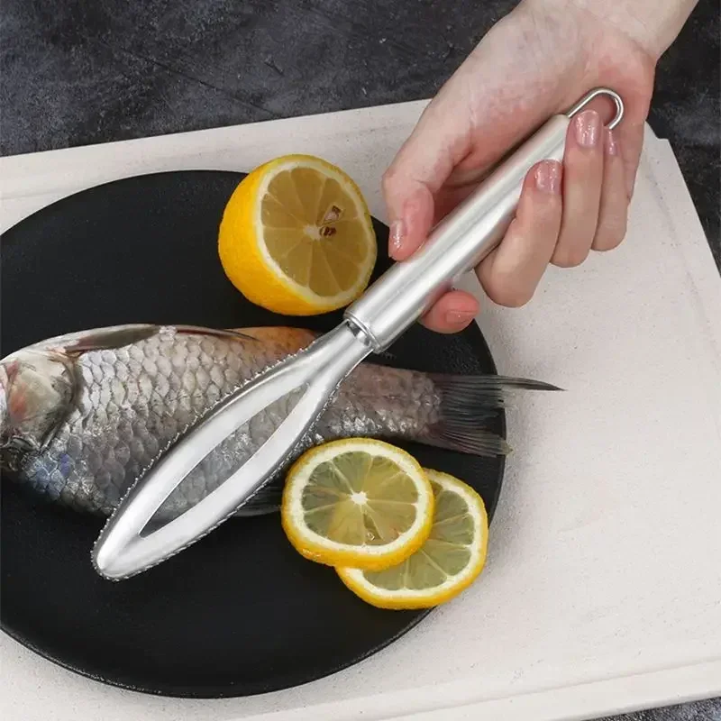 Multi-Purpose Kitchen Scraper, for Fish, Ginger, Crevices. 27cm, Pointed Tip, Versatile Tool