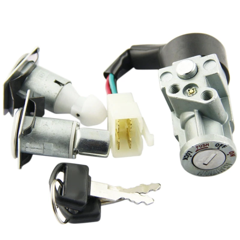 Auto Parts Electric Door Lock Ignition Switch Fits For Honda CH80 Elite 1985-2007 Ignition Switch Lock Set 35010-GV4-901