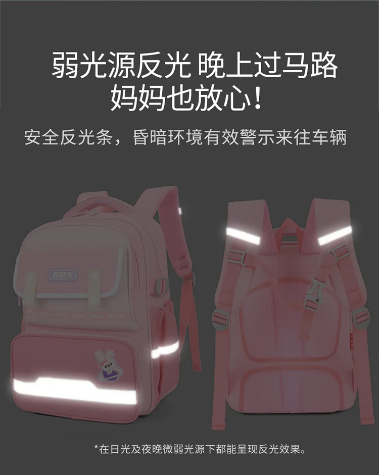 school bag Kids backpack water proof Preschool Ages 6-18 Spine protection Reduce the burden Large capacity
