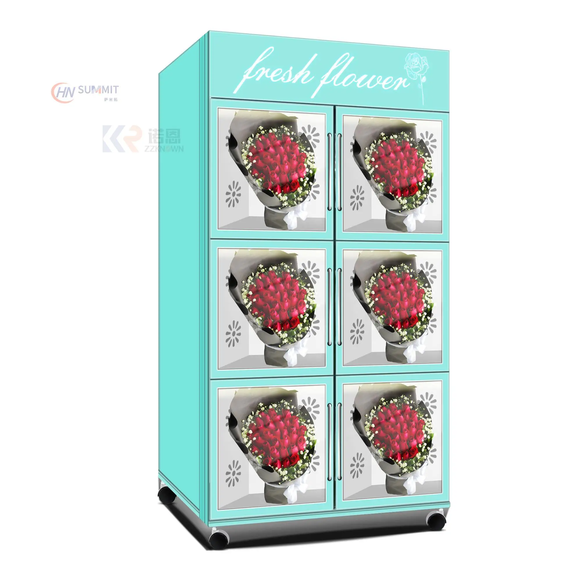 Custom Logo Self Service Flower Vending Machines Flower Shop Vending Flower Machine