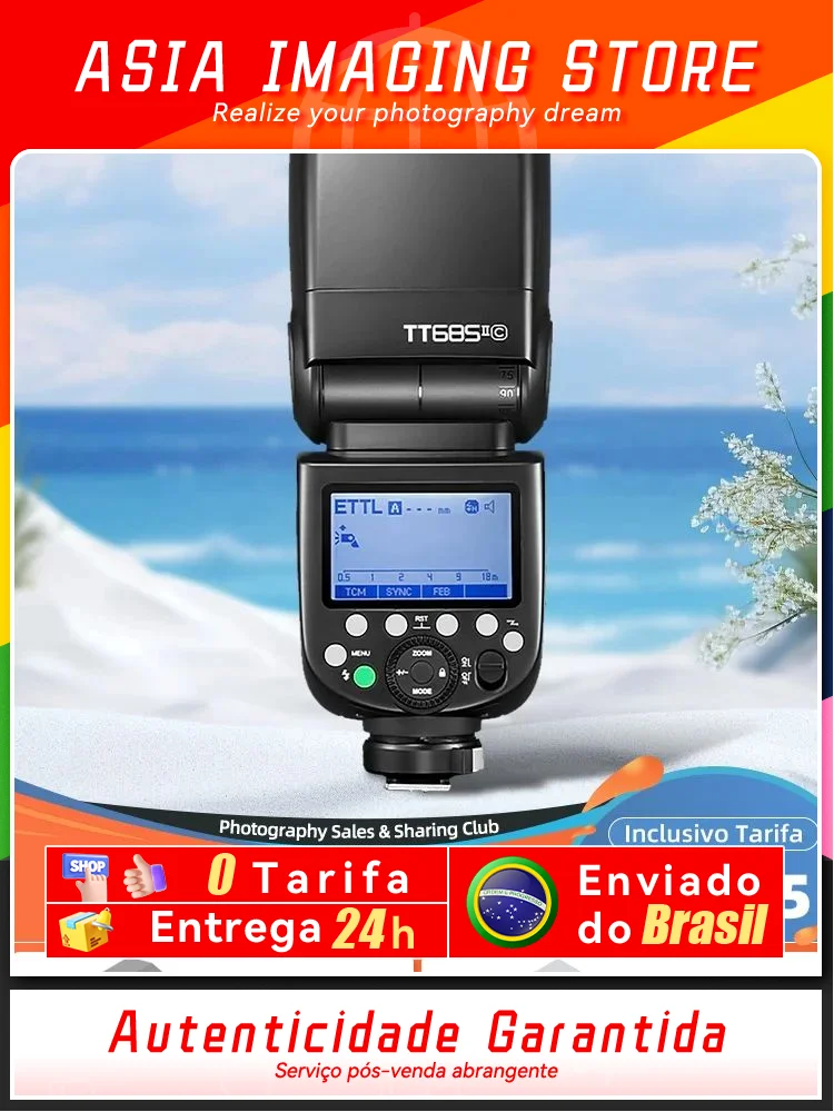 Godox TT685II TT685IIC TT685IIN TT685IIS TTL HSS Camera Flash Speedlite for Canon Nikon Sony Fujifilm Panasonic Olympus TT685 II