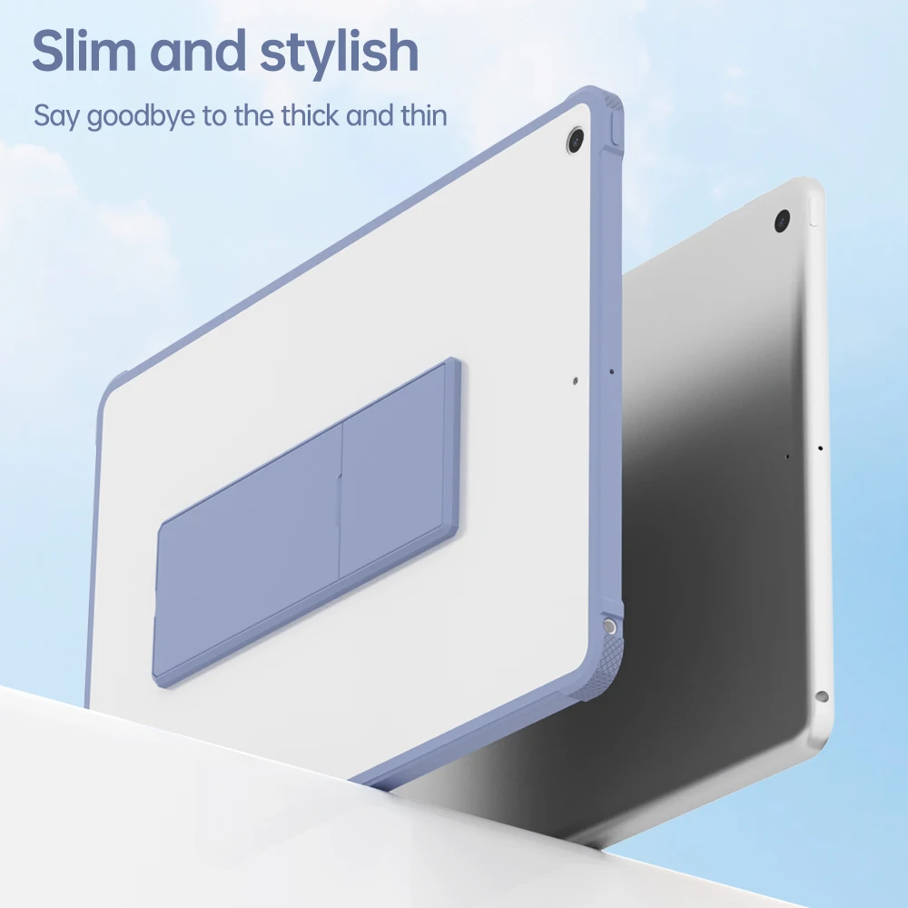 حافظة لجهاز IPad Air 5 4 10.9 10th 2022 Pro 12 9 11 7/8/9th 10.2 6th 9.7 Air 2 Mini 6 غطاء حامل شفاف Funda