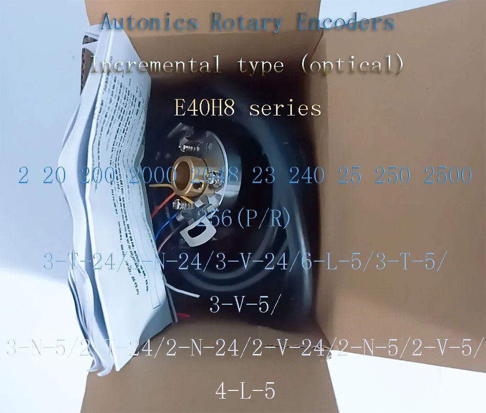 AUTONICS E40H8 Rotary Encoder 2 20 200 2000 2048 23 240 25 250 2500 256(P/R)3-T-24/3-N-24/3-V-24/6-L-5/3-T-5/3-V-5/ 3-N-5/2-N-5