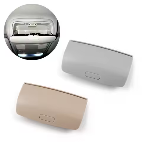 Car Sun Glasses Case Sunglasses Storage Box Holder For VW Tiguan Golf Jetta Passat CC Scirocco 2009 2010 2011 Beige/Gray