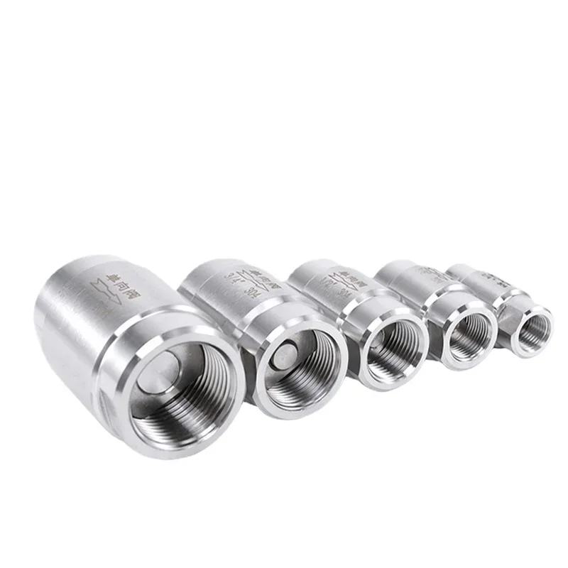 304 Stainless Steel High Pressure Check Valves, Gas Water, One-way Valve, G1, 4 