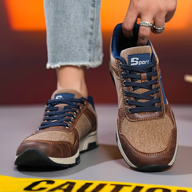 New Men Leather Casual Shoes Outdoor Comfortable High Quality Fashion Soft Homme Classic Ankle Non-slip Flats Moccasin Trend