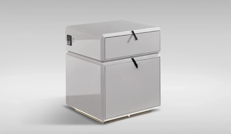 Rechargeable Touch Sensor Light Smart Bedside Table Bluetooth Speaker Safe Multifunctional Cabinet