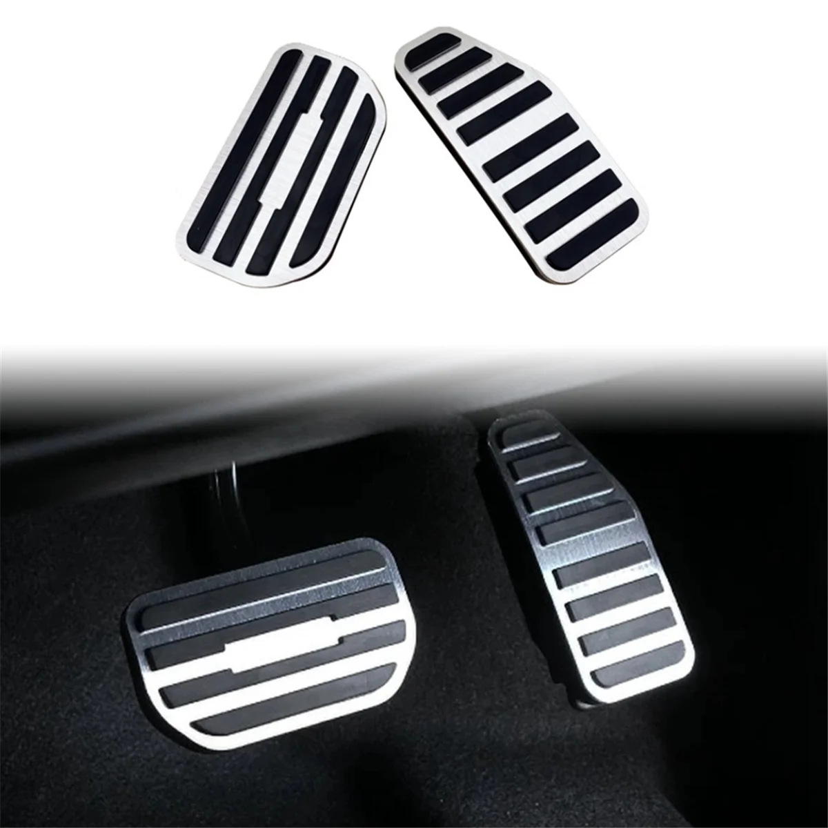 For Suzuki Spacia / Spacia Custom MK54S MK94S 2023 2024 Aluminum Alloy Anti-Slip Gas Pedal Brake Pedal Cover AccessoriesJADD