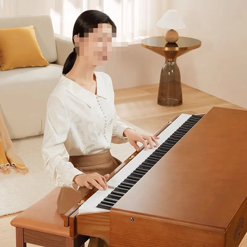 Lifting electric piano 88-key heavy hammer home beginner solid wood drawer piano