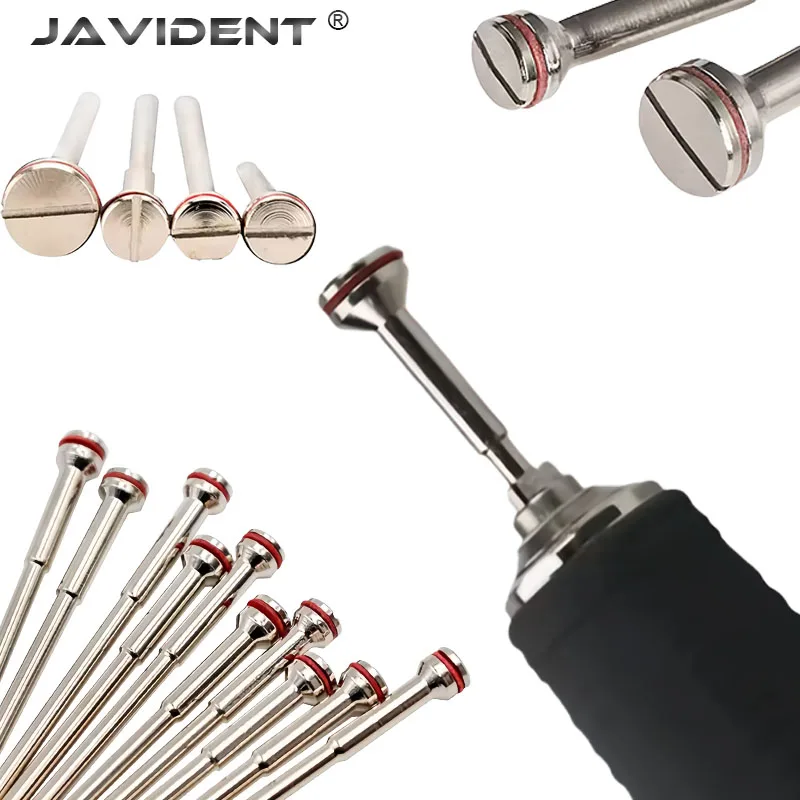 Dental Grinder Holding Pins, Stainless Steel Holding Pins for Sanding Discs, Dental Technician Polishing Handles