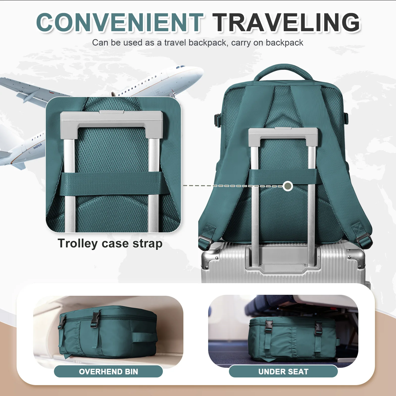 Ryanair 40x30x20 Travel Backpack Airline Carry-On Backpack Women Men Business Laptop Backpack Shoulder Bag Luggage Storage Bag