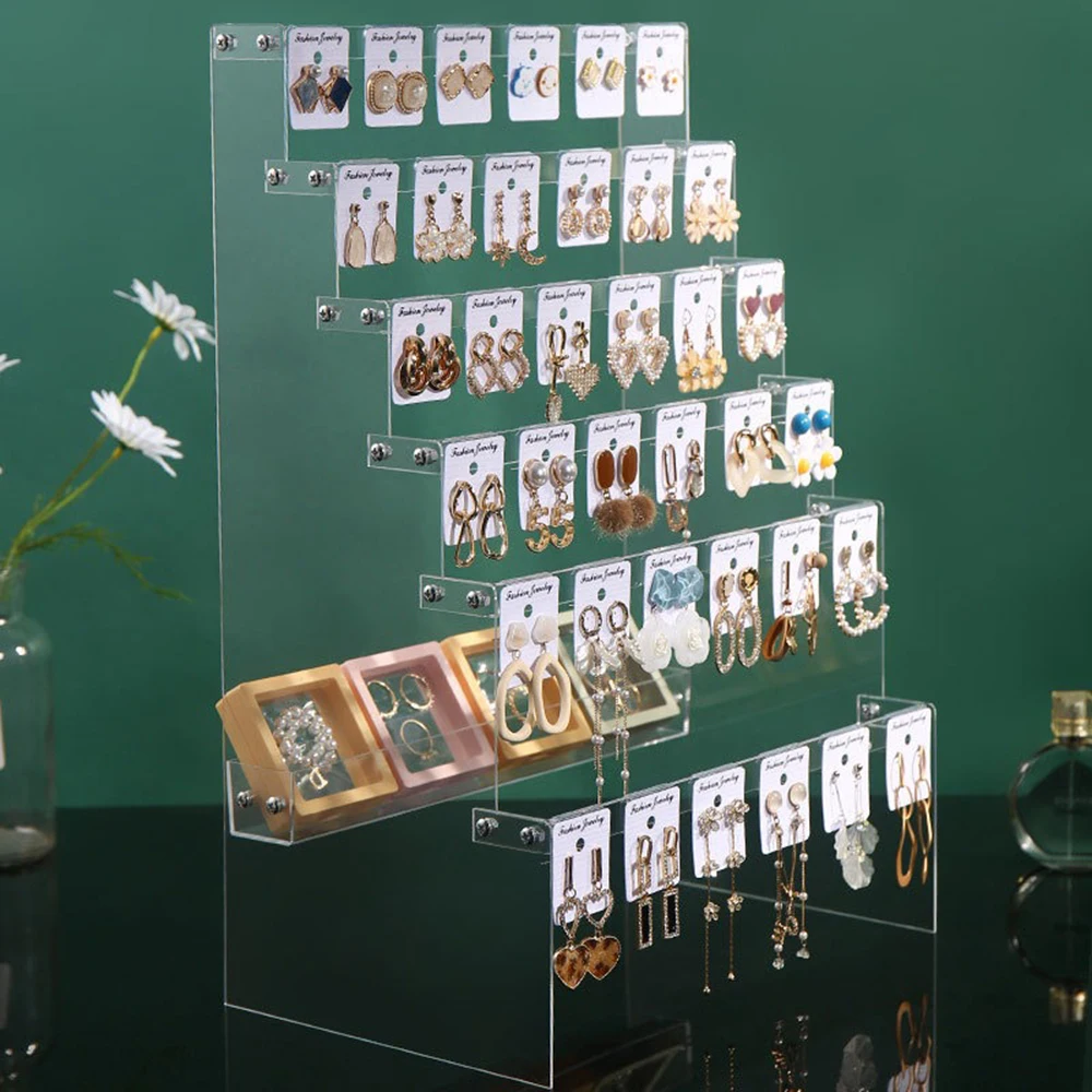 Earring Display Stand Organizer Holder Earring Storage Jewelry Display Stand Accessories Showcase Earrings Decoration