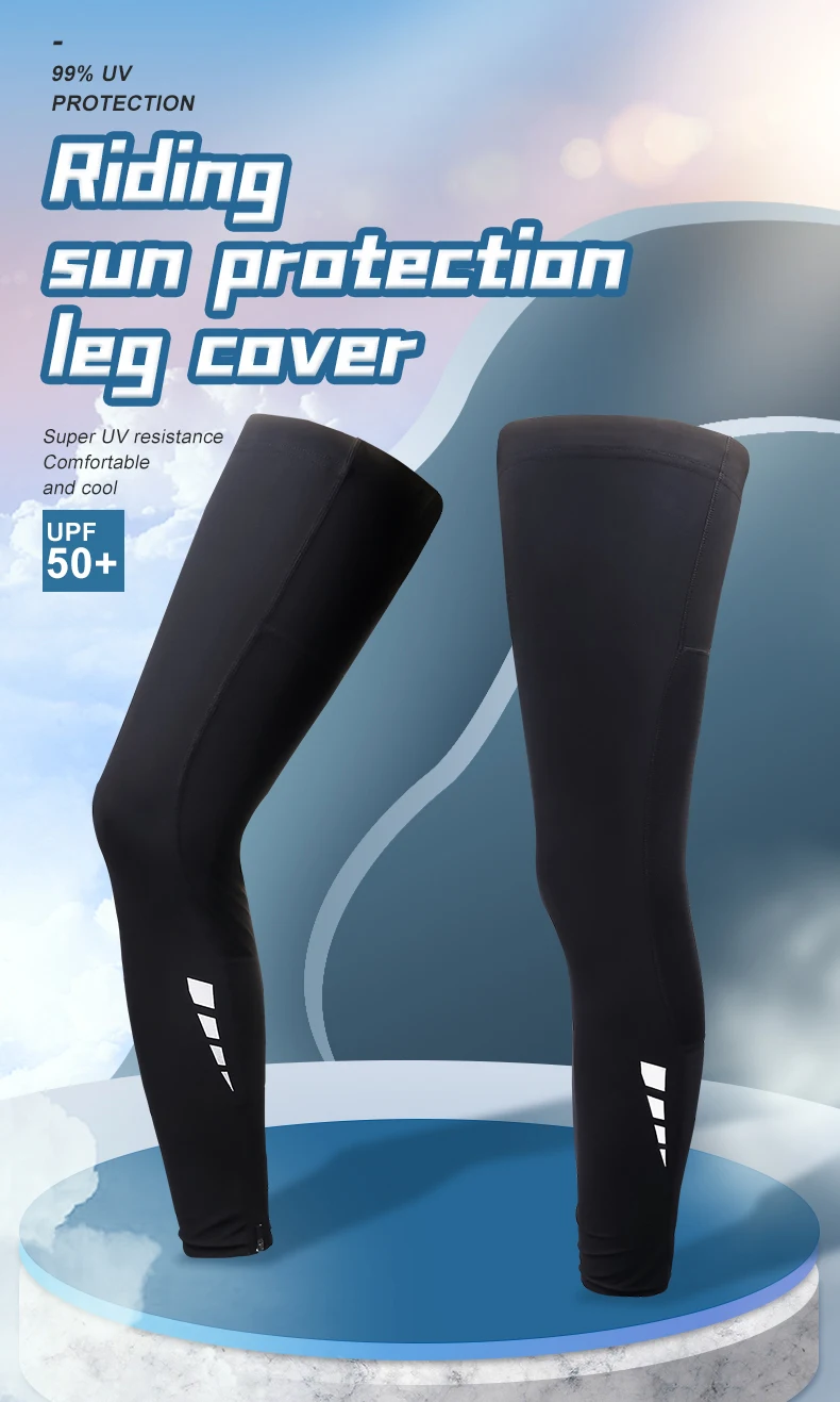 X-TIGER Fahrrad-Beinmanschette, Sport-Armmanschette, Sonne, Anti-UV-Beinärmel, Eisstoff, Fahrrad-Beinmanschette, Laufen, Fitness, Radfahren, Armstulpen – Detail 1