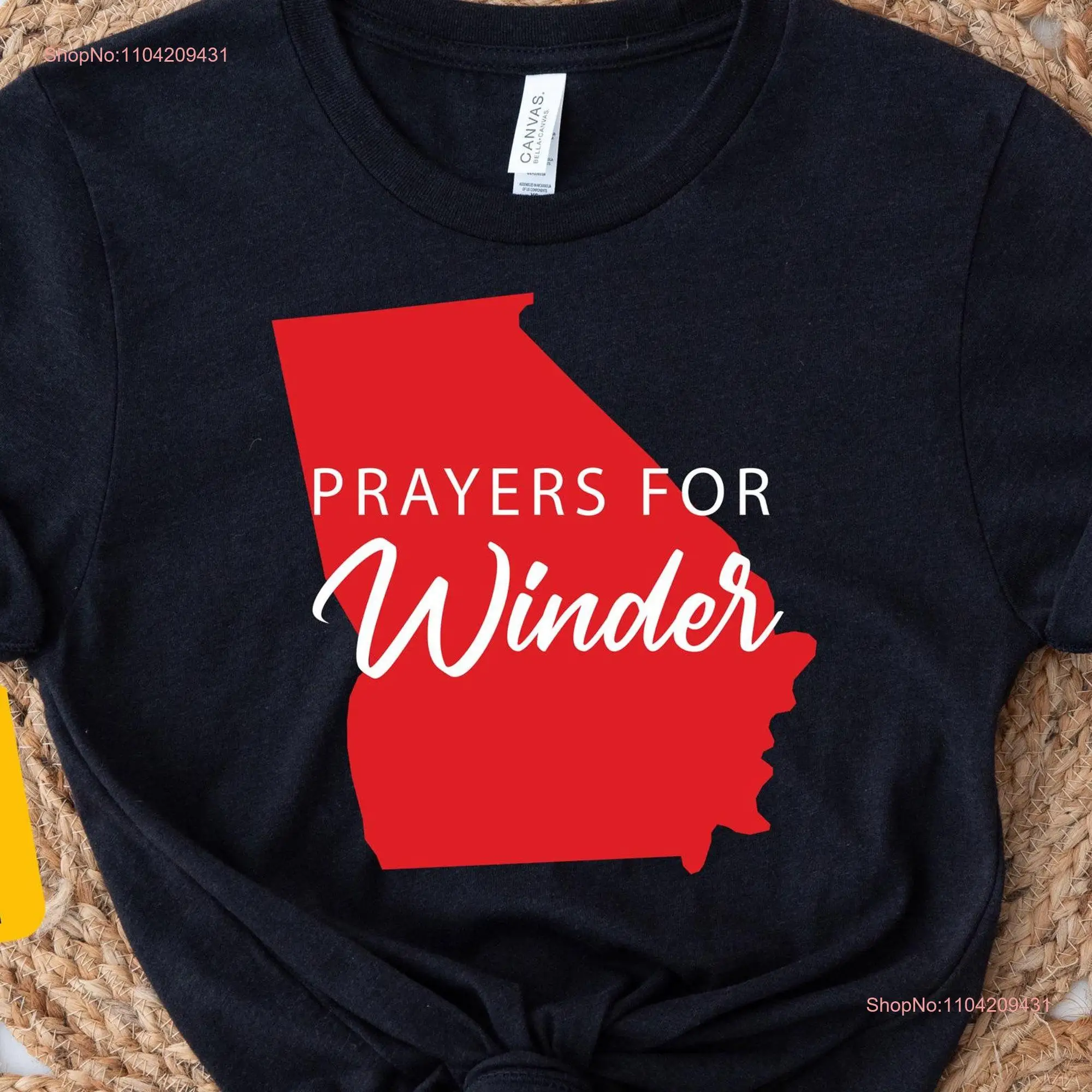 Winder Strong T Shirt Pray For Georgia Support Gun Control Protect Our Children long or short sleeves