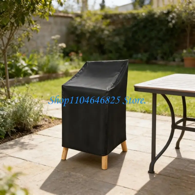 Lawn Chair Covers Heavy Duty Oxford Cloth Outdoor Chair Covers Waterproof Dustproof Cover Fit Stackable Dining Chairs