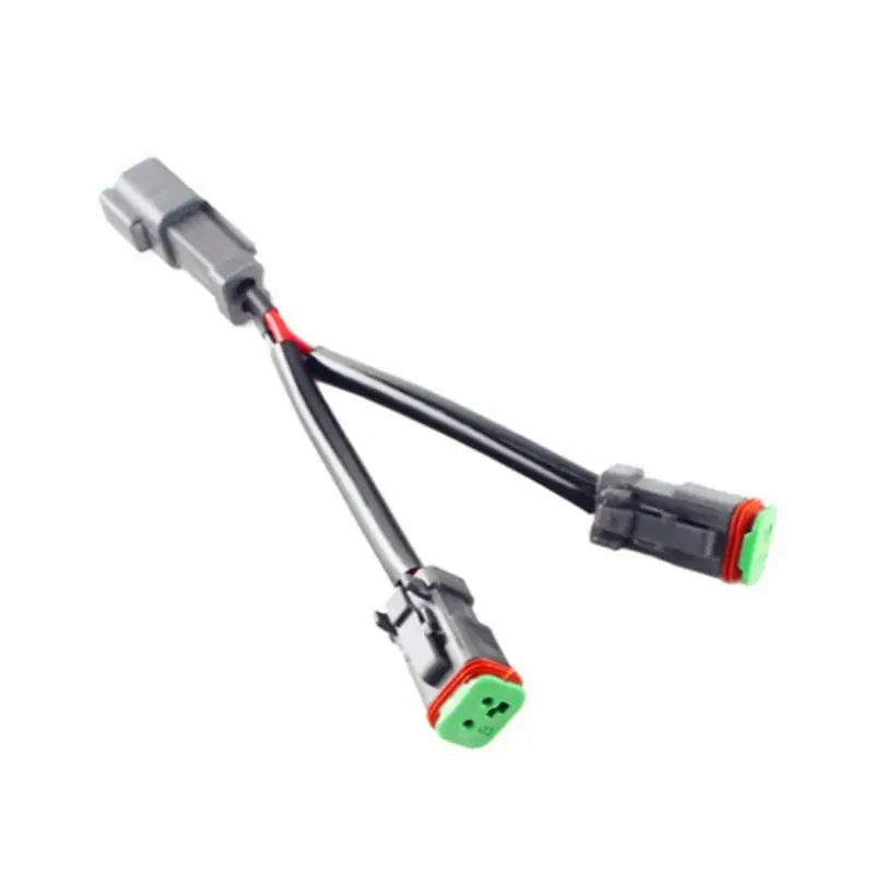 Durable 6X Y Type Leads Deutsch DT DTP 2 Pin Socket Adapter For LED Pod Work Light Retrofit Connectors Wiring Harness