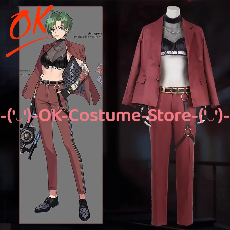 

[Customized Size] Eternal Return Black Survival Lennox Cosplay Costume Streetwear Cool Girl Outfit Halloween Party Uniform Suit