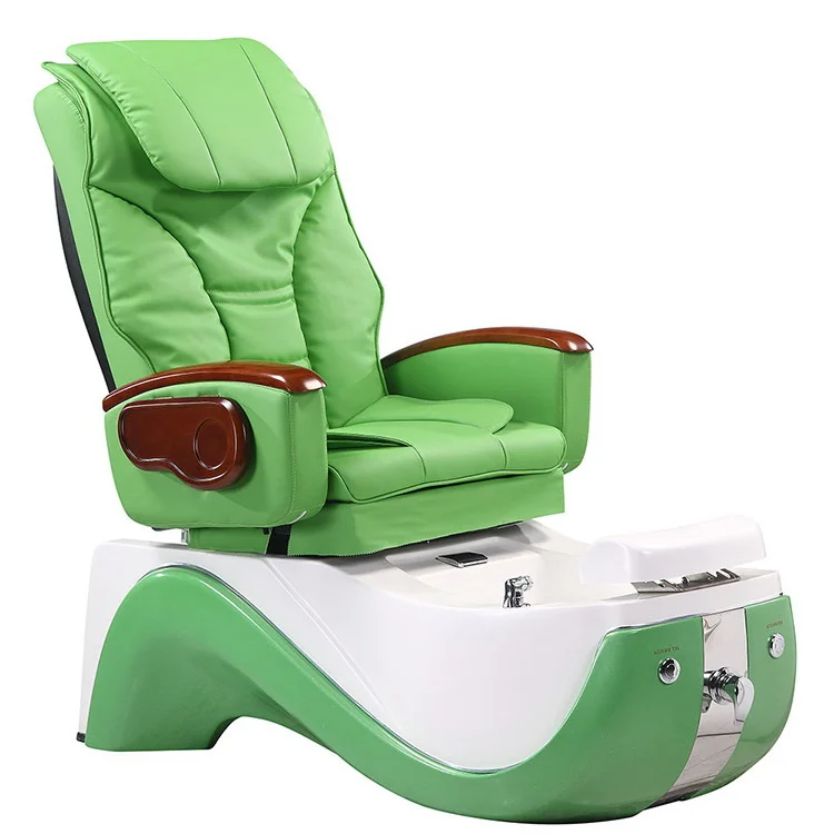 Nail Salon Furniture Equipment White Golden Electric Reclining Massage Manicure Foot Spa Luxury Pedicure Chairs