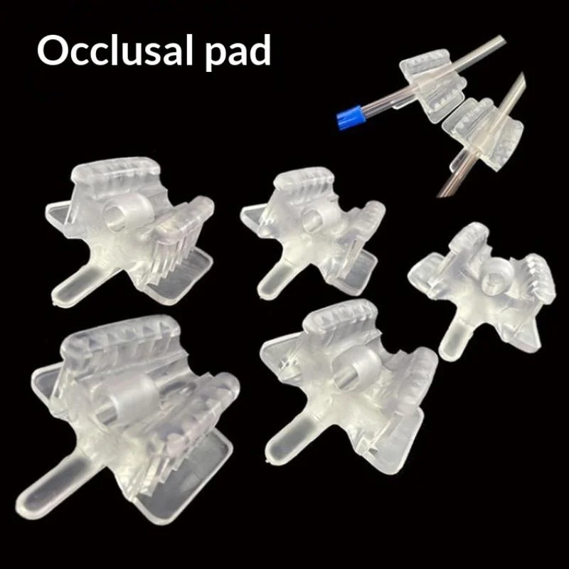 【K】5pcs Dental Silicone Mouth Support Holding Saliva Ejector Suction Tip Occlusal