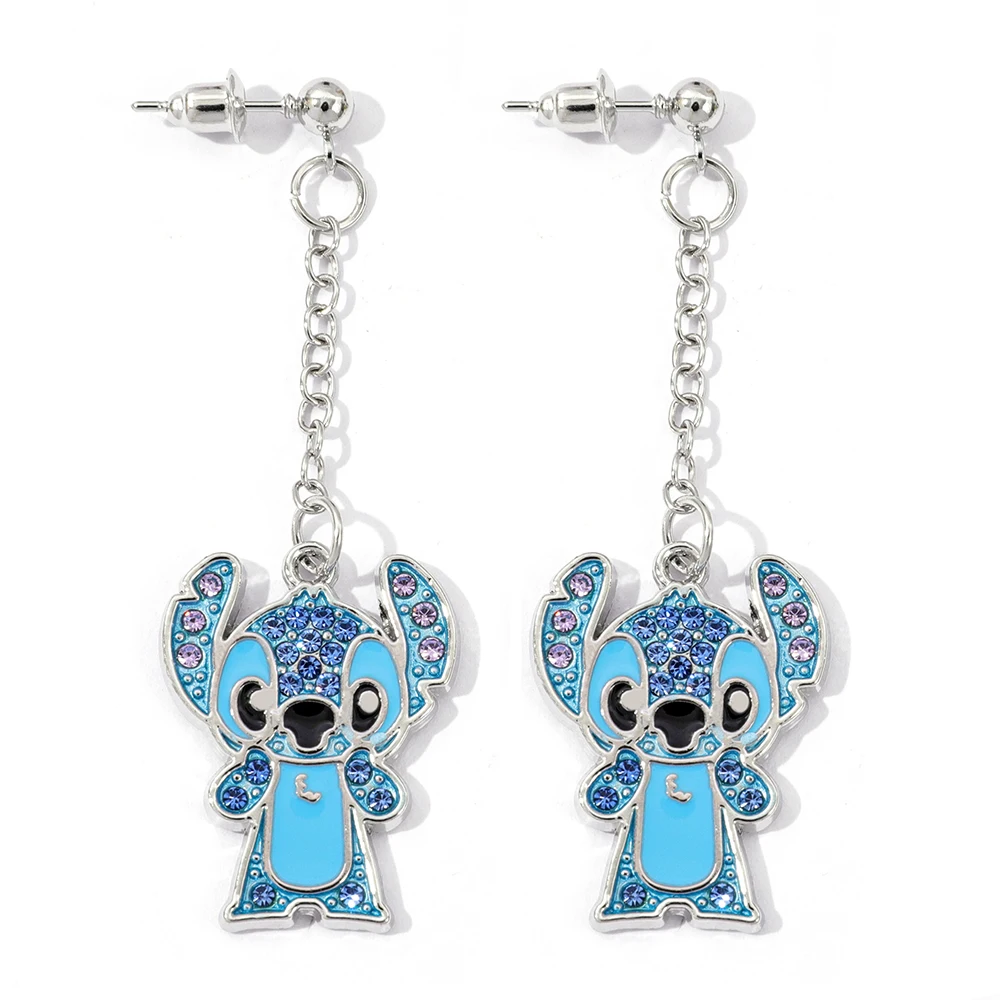 ديزني ليلو وستيتش كارتون أنيمي الشكل قلادة ملحق لطيف رائعة رائعة غرزة الحلي هدية للأصدقاء #1