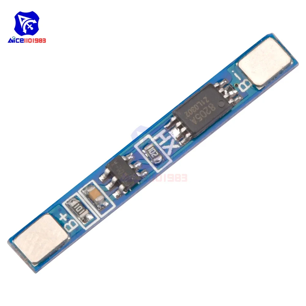 1S 3.7V 2.5A 18650 Lithium Battery Protection Board BMS PCM PCB Polymer Super Charge Discharge Lithium Ion Protection Module