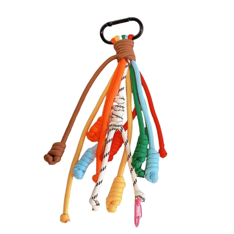 Vibrant Braided Cord Key Holder Unique and Fashion Pendant Accessory for Keys