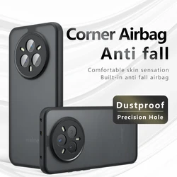 Airbag Super Protection Soft TPU+PC Clear Matte Back Cover For Realme 14 Pro Plus Realme14ProPlus+5G Phone Case