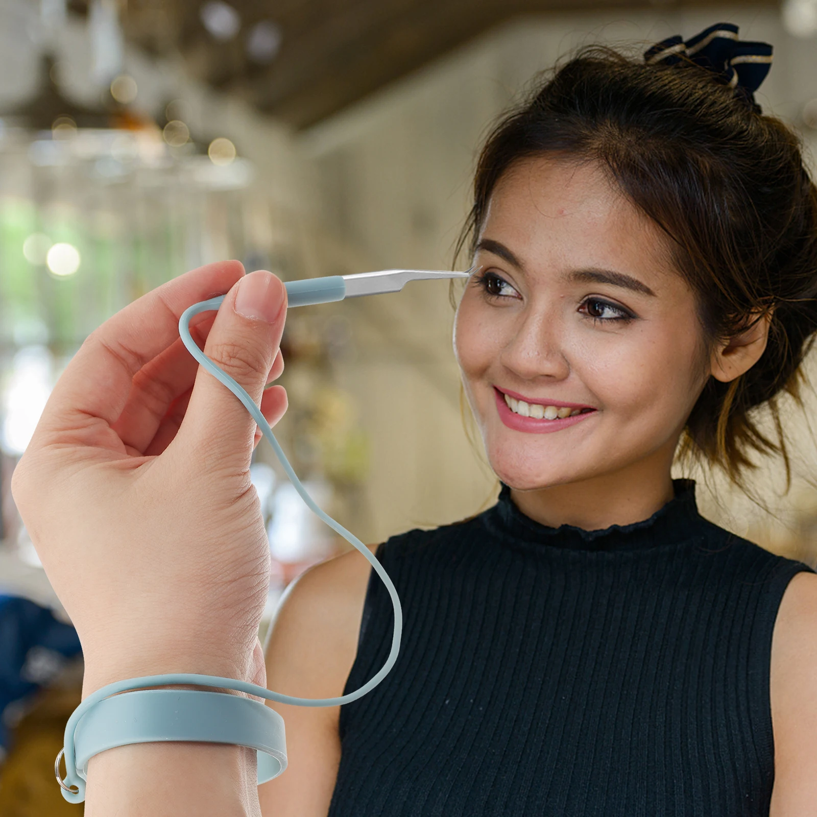 Support de pincettes à cils en Silicone, aide à la sangle, outils d'extension de faux cils, fournitures de pièces de séparation, tampons