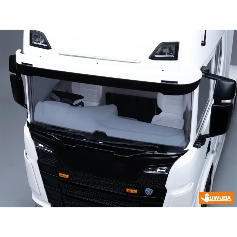 คอนโซลกลางจำลอง 770S สำหรับรถบรรทุก Tamiya RC ขนาด 1/14 รุ่น SCANIA 770S 6X4 56368 8X4 56371 อุปกรณ์ตกแต่งรถยนต์